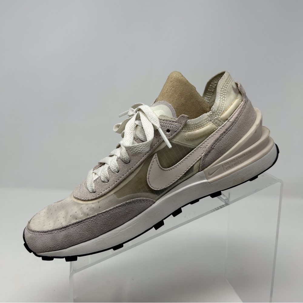 Nike Waffle One Summit White Infinite Lilac Lace Up Sneakers Size 7 - Picture 3 of 12